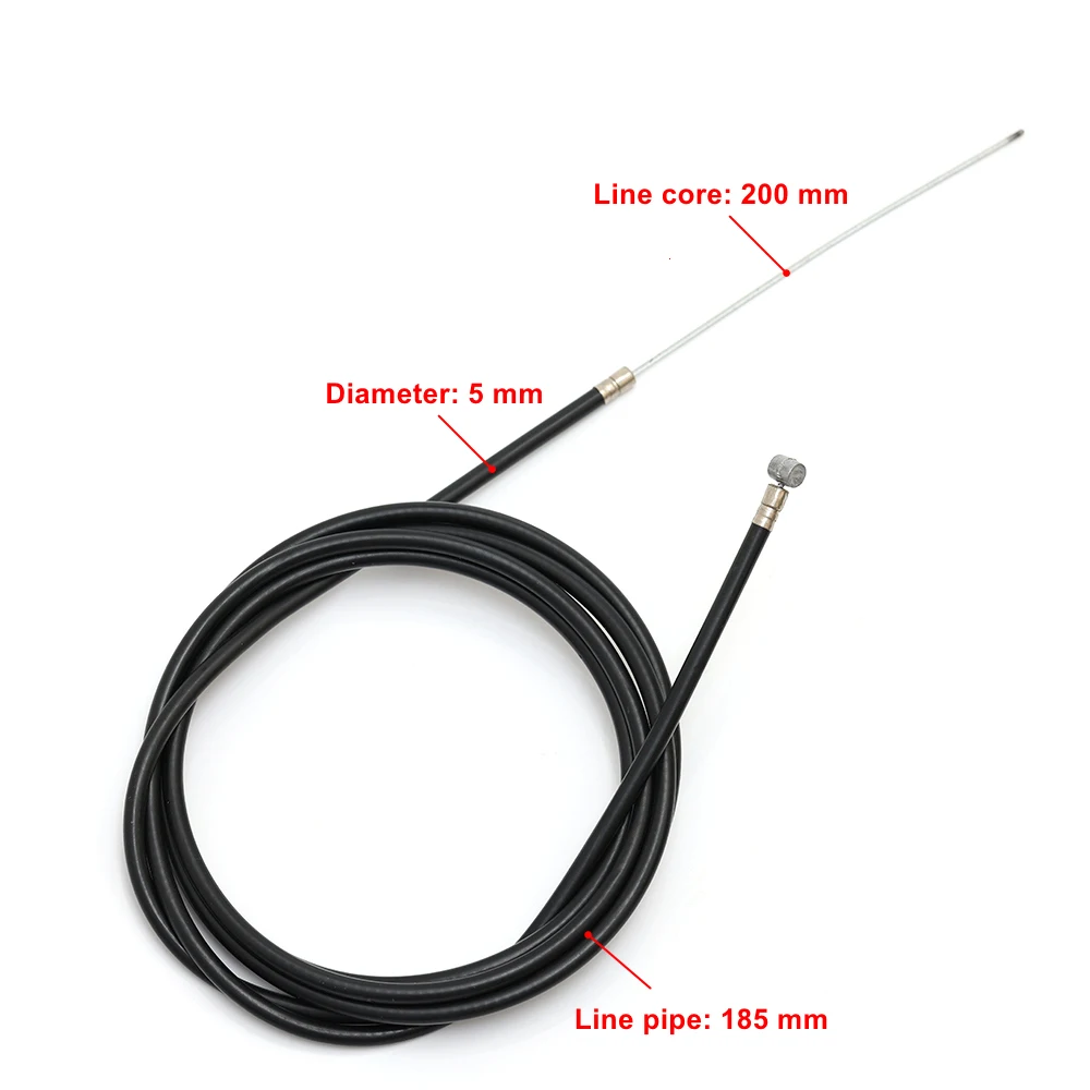 Brake Cable for KUGOO M4 / M4 Pro Electric Scooter Brake Line Wire Kickscooter Replacement Accessories Parts Black Color