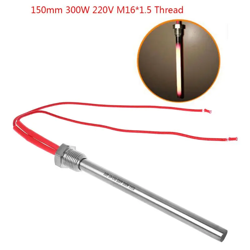 300W 220V Ignition Igniter Hot Rod Wood Pellet Stove 10*140/150/170mm M16*1.5