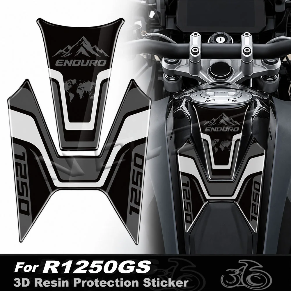 For R1250GS R1250 GS 2018-2023 3D Motorcycle Fuel Tank Pad Stickers Protection Decals Accessories