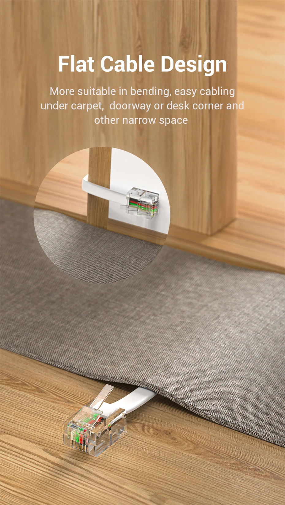 Vention RJ11 Telephone Cable RJ11 Male to Male 6P4C Phone Line Cord for DSL Modem Answernig Machine Caller ID Fax Telephone Cord