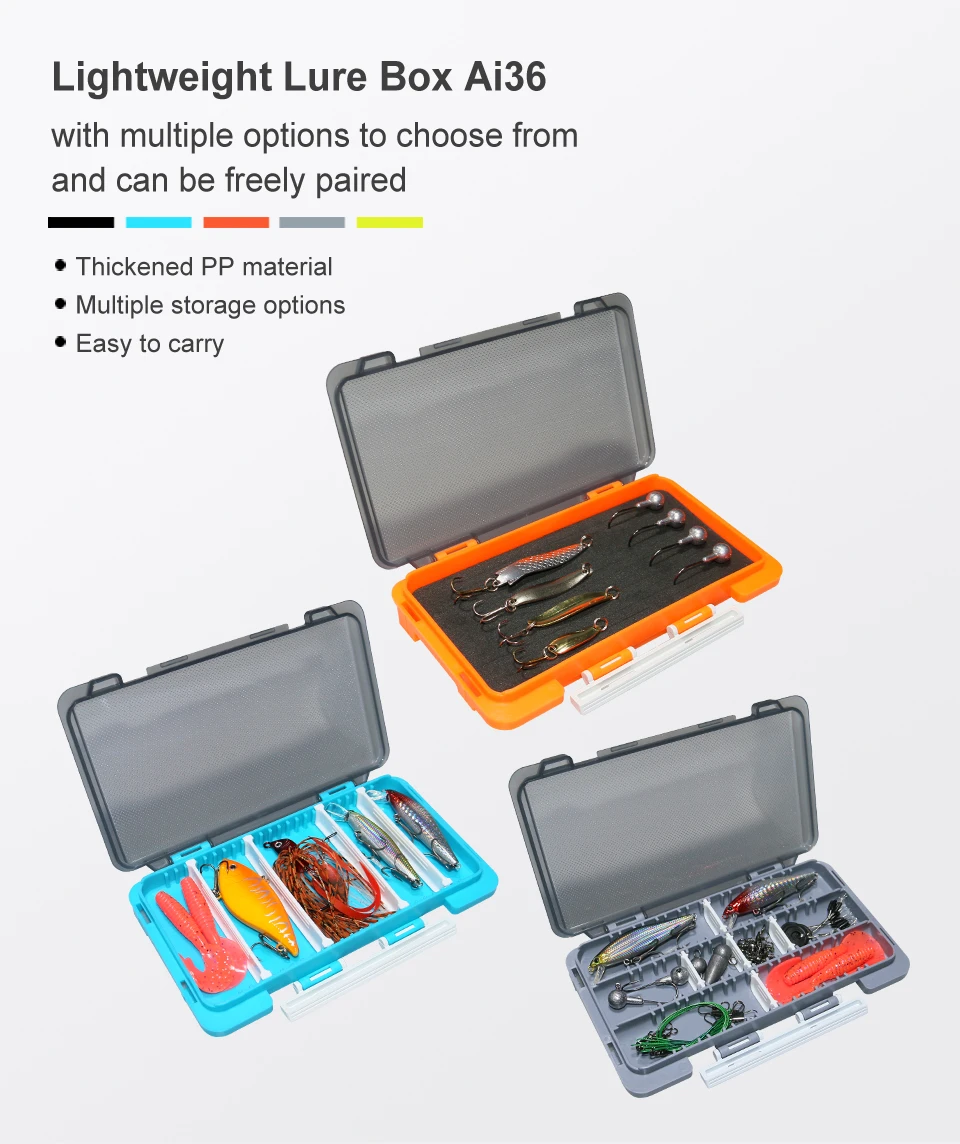 Fishing Tackle Box Portable Plastic Lure Accessories Box Fisherman Tool Case Hook Bait Storage Organizer Carp Fishing Supplies