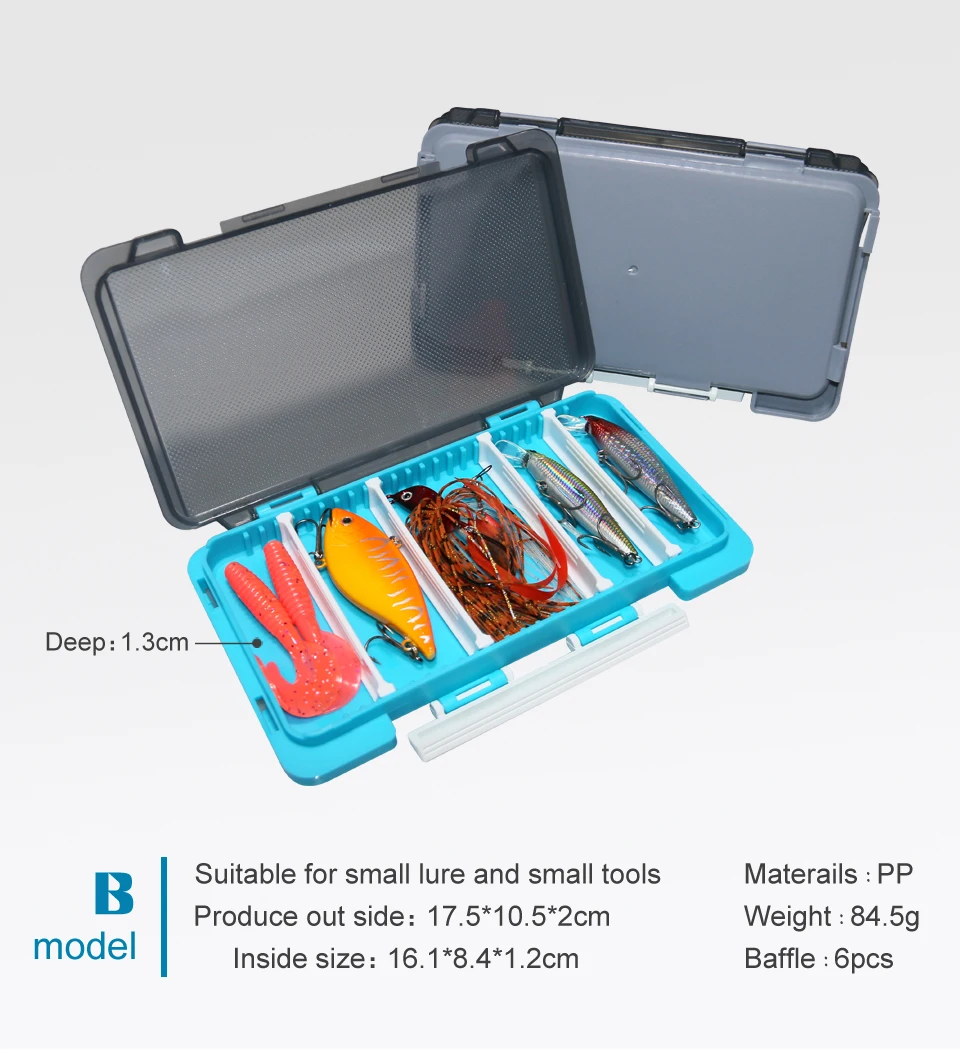 Fishing Tackle Box Portable Plastic Lure Accessories Box Fisherman Tool Case Hook Bait Storage Organizer Carp Fishing Supplies