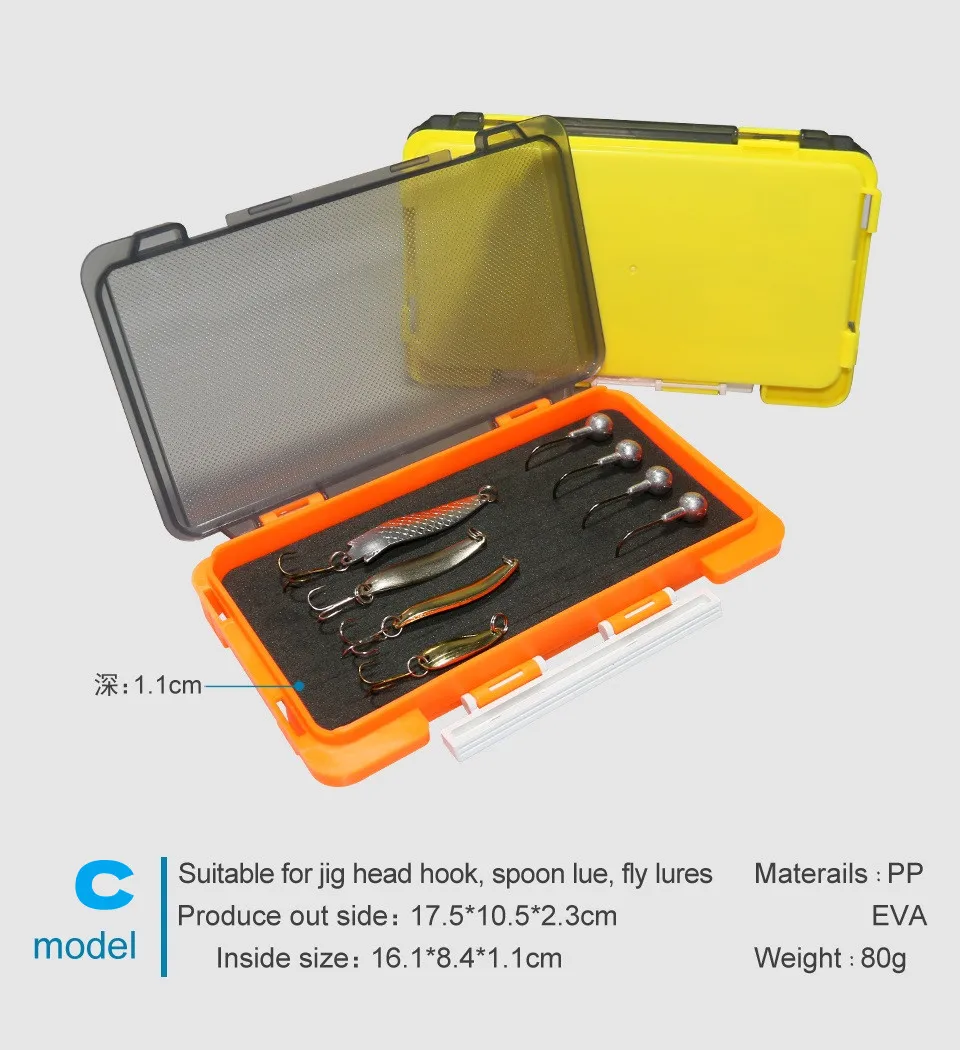 Fishing Tackle Box Portable Plastic Lure Accessories Box Fisherman Tool Case Hook Bait Storage Organizer Carp Fishing Supplies