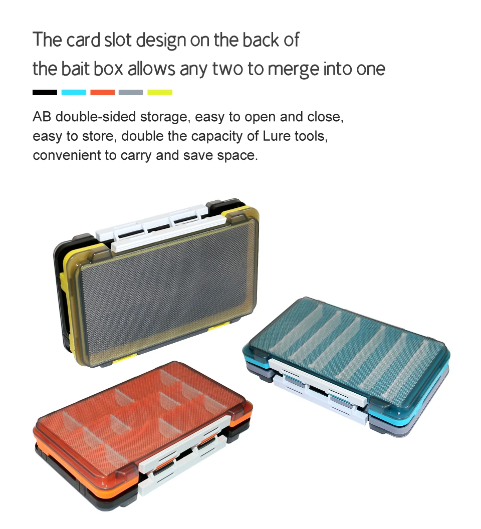 Fishing Tackle Box Portable Plastic Lure Accessories Box Fisherman Tool Case Hook Bait Storage Organizer Carp Fishing Supplies