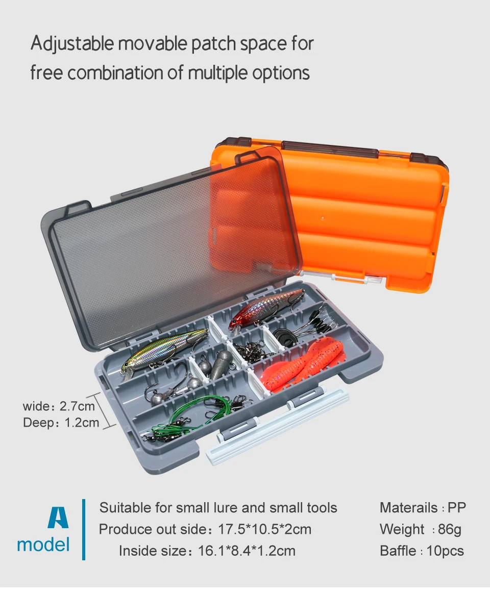Fishing Tackle Box Portable Plastic Lure Accessories Box Fisherman Tool Case Hook Bait Storage Organizer Carp Fishing Supplies