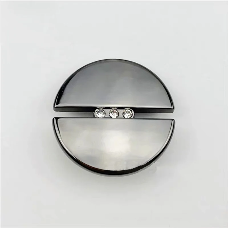 10pcs Fashion Diamond Metal Button 20mm/23mm/25mm Round Buttons Suit Cashmere Coat DIY Sewing Decoration Buckle