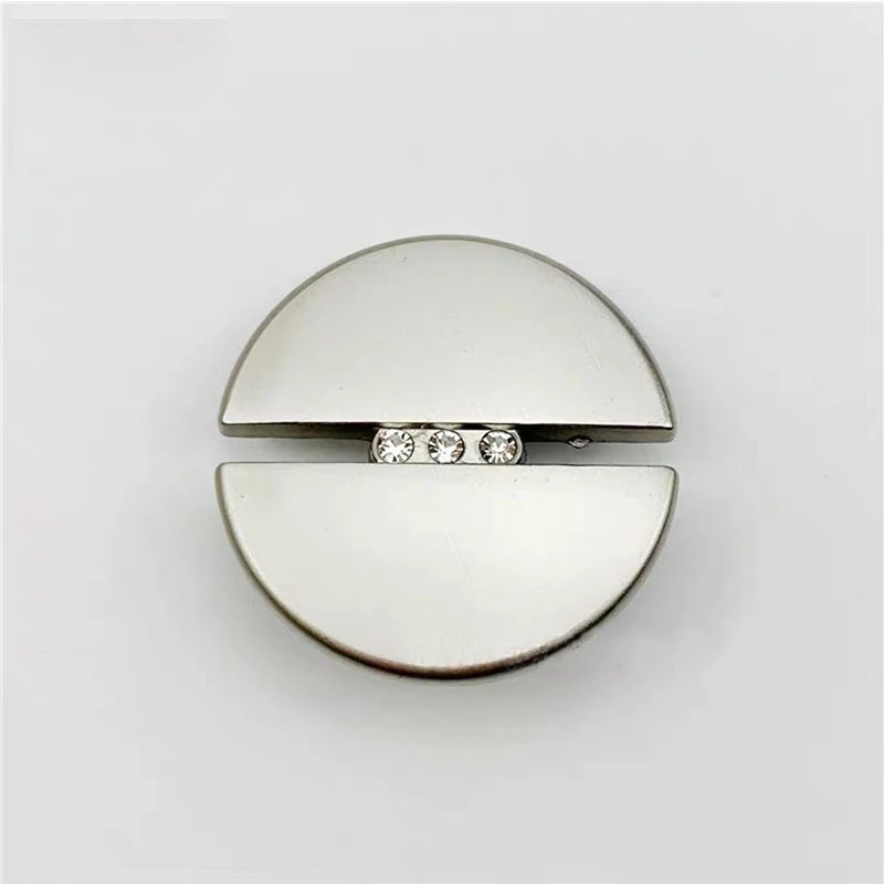 10pcs Fashion Diamond Metal Button 20mm/23mm/25mm Round Buttons Suit Cashmere Coat DIY Sewing Decoration Buckle