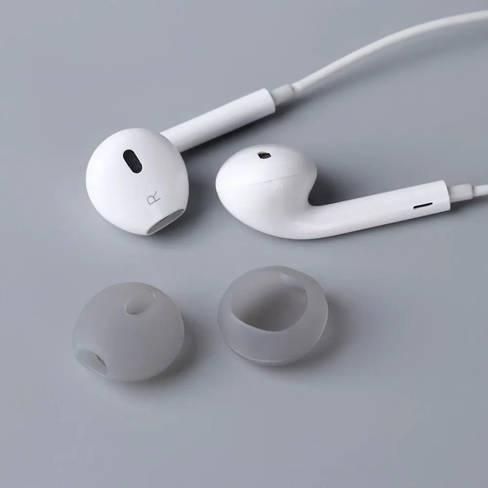 1Pair Silicone Earphone Case Cover Antislip Earbuds Tips Caps for iPhone Airpods Eartip Earbuds Soft Earphone Cap Cover Ear pads
