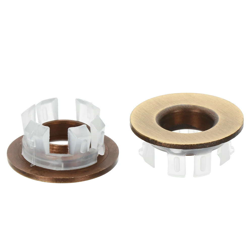 Bathroom Sink Overflow Covers Trim Ring Cap Round Ring Basin Insert Replacement Useful Sink Hole Cover Tub Drain Stopper
