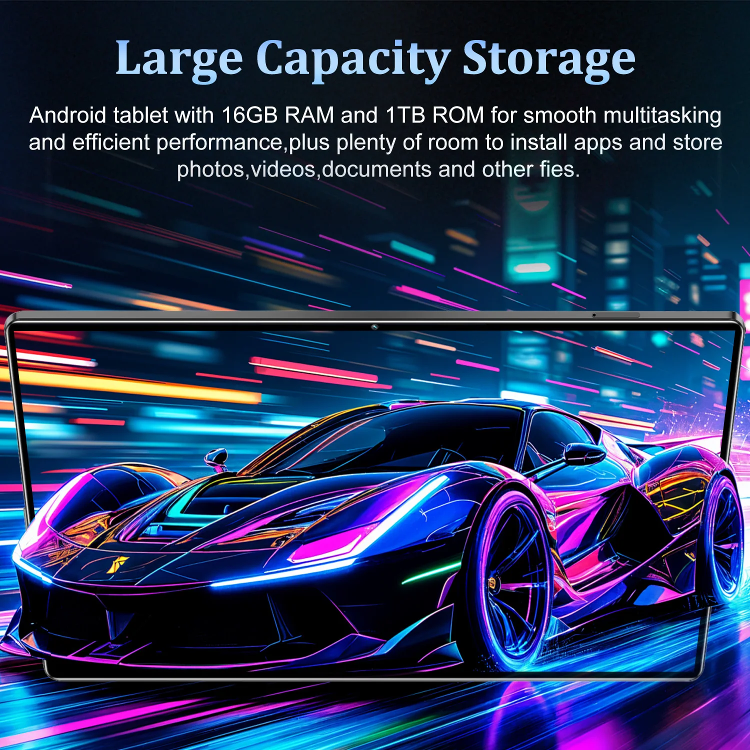 5G 2026 New Global Version 10.36 Inch Tablet Android 16GB Ram 1TB Rom Android 13.0 Dual SIM 10 Core Bluetooth Tablet PC Network GPS WPS Office