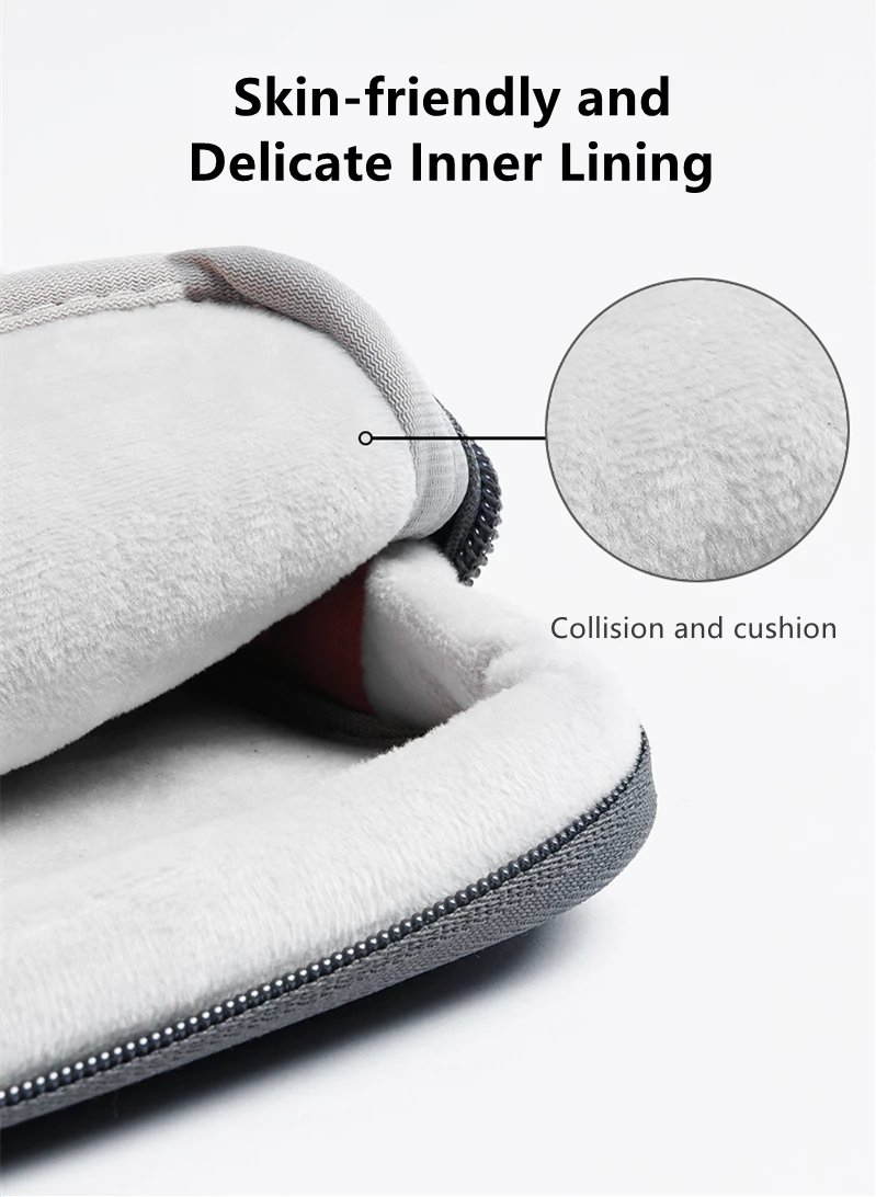 Multi-pockets Laptop Sleeve for MacBook Air 13.6 Handle Laptop Bag for MacBook Pro 14 Shocproof Notebook Bag for MacBook 16.2 M3