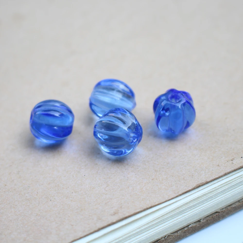 Pumpkin Lampwork Beads Glass Bead for Jewelry Making Diy Jewellery Supplies Kralen Bisuteria Pink Mix Handmade Koraliki Bijoux