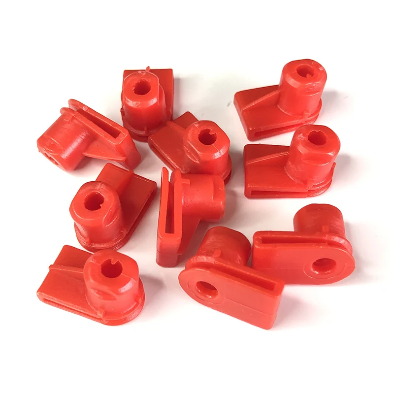10/30Pcs Red Plastic Bumper Clips Wing Mounting Grommet Nuts Screws Fit For Opel For Vauxhall Part Number 1404969 / 24449408