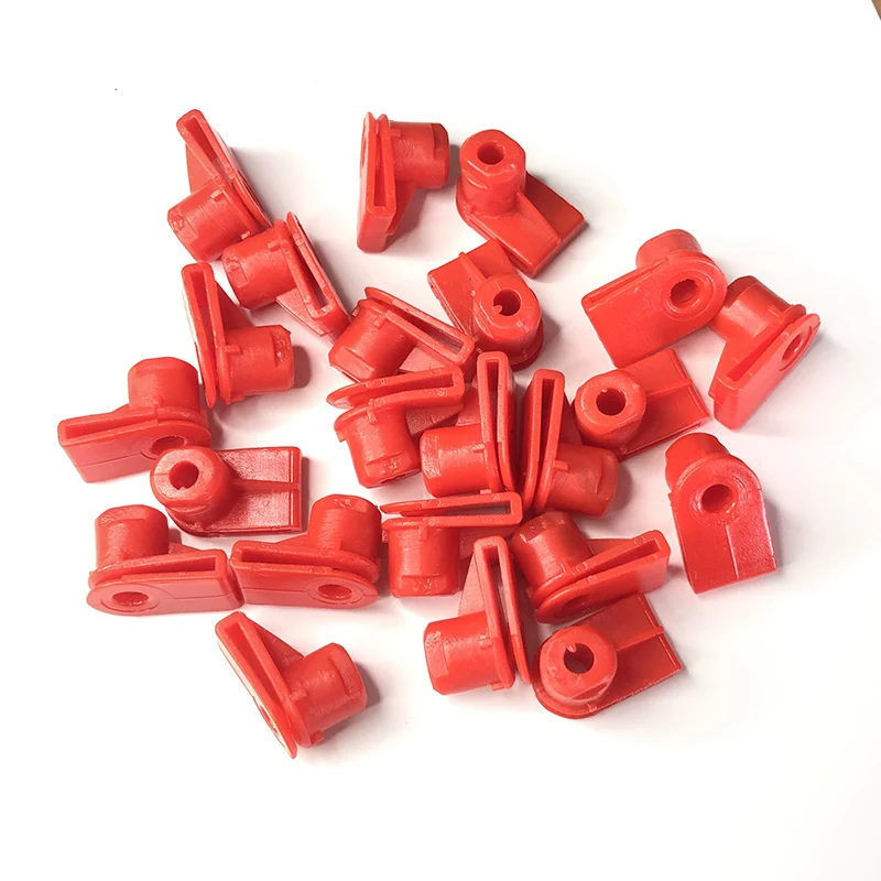 10/30Pcs Red Plastic Bumper Clips Wing Mounting Grommet Nuts Screws Fit For Opel For Vauxhall Part Number 1404969 / 24449408
