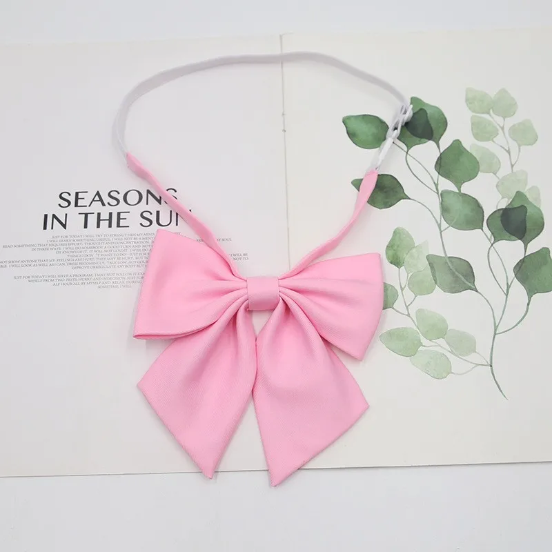 Uniform Bow Ties Pink Plaid Tie Japanese JK Plaid Bow Tie Student Tie Girls Mindfulness Bow Tie Women College Style Accessories