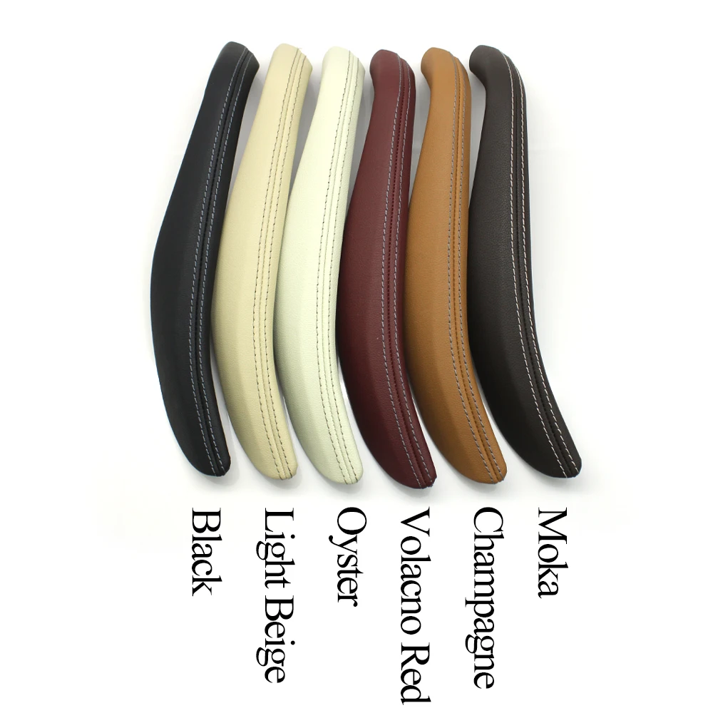 Car Interior Left Right Passenger Door Front Rear Pull Handle Leather Outer Cover For BMW 5 Series G30 G31 M5 F90 2017-2023