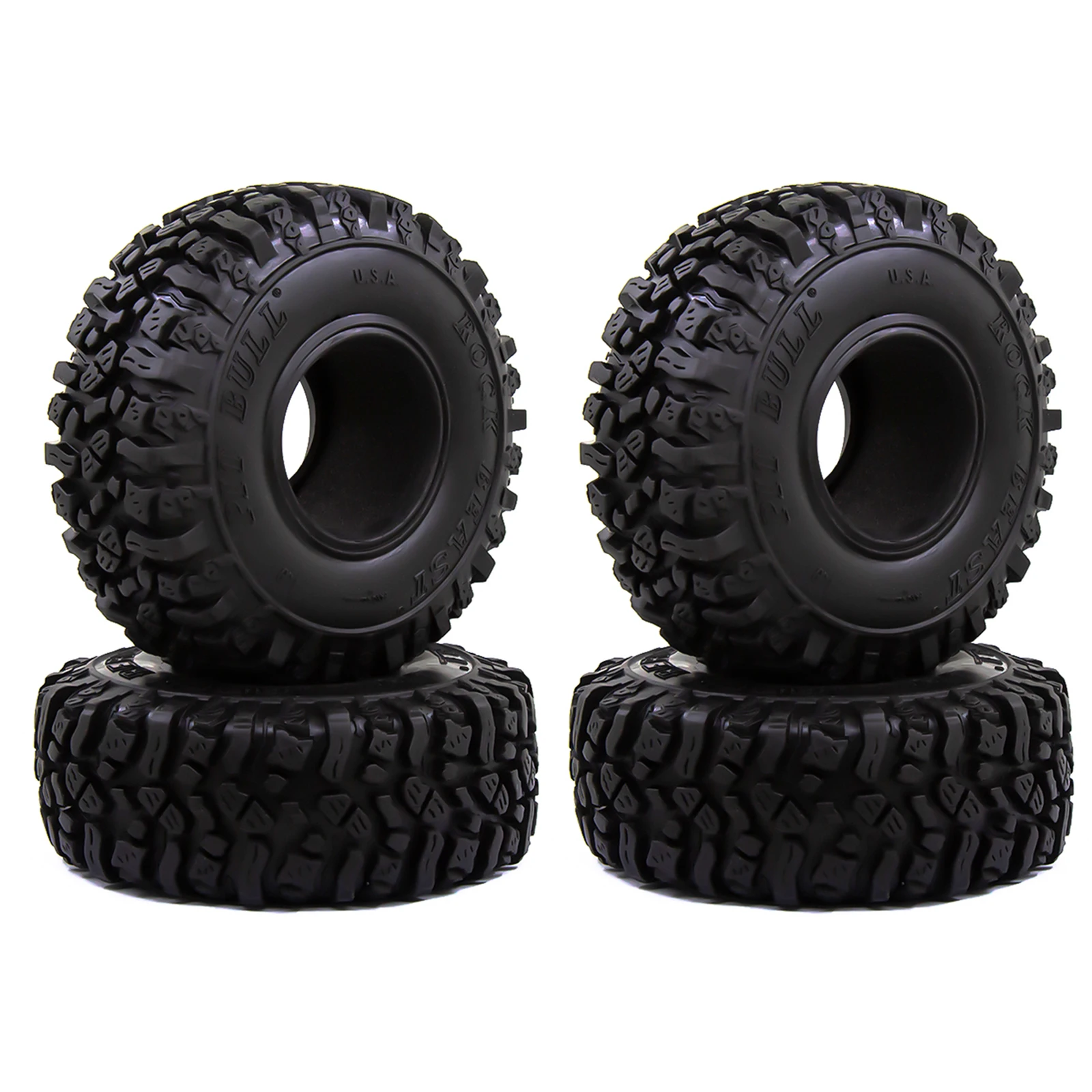 115*45MM 1.9' Rubber Tyre Wheel Tires for 1:10 RC Rock Crawler Axial SCX10 II 90046 AXI03007 Traxxas TRX-4