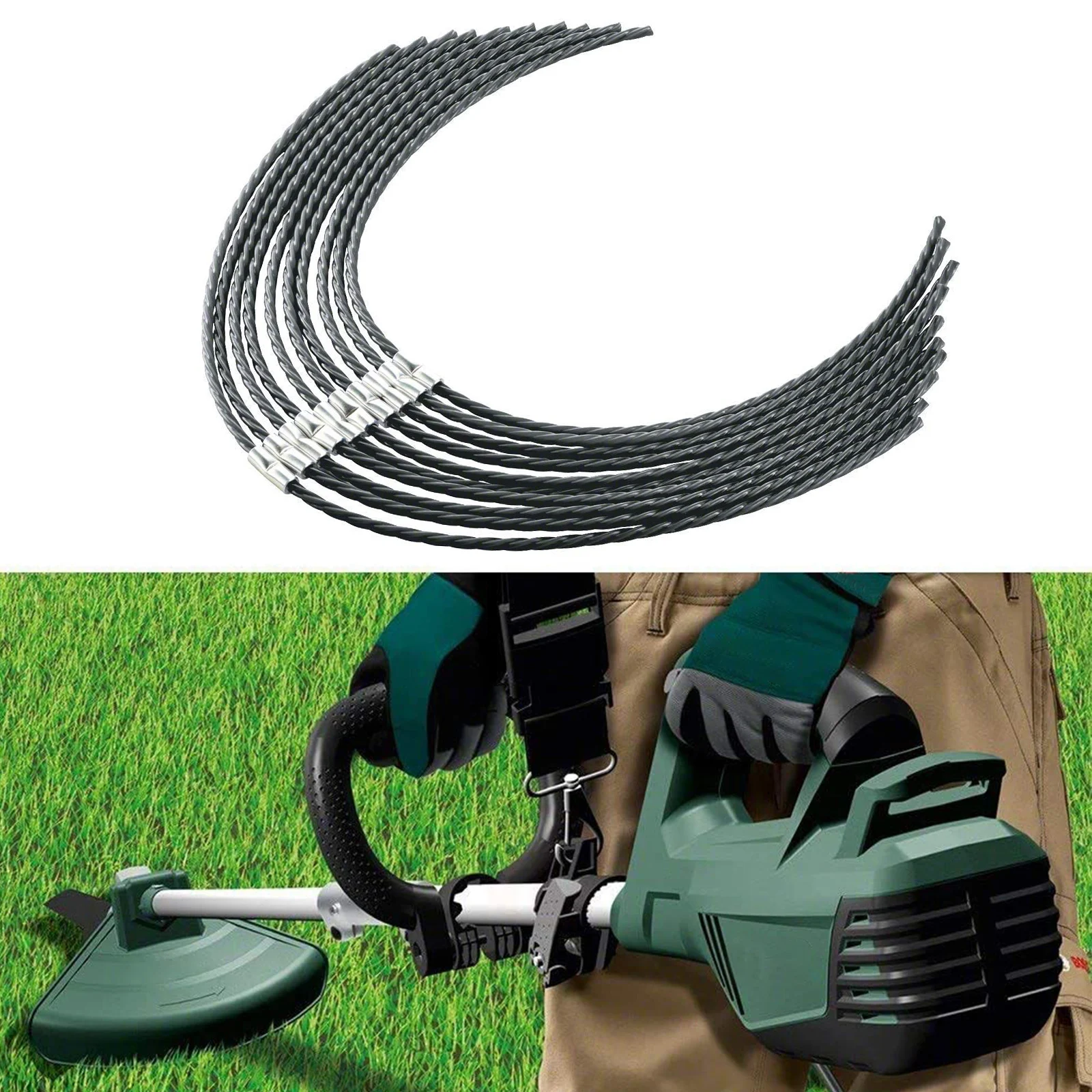 10Pcs Spool Line For BOSCH AFS 23-37 F016800431 Grass Trimmer Cutting Wire Brush Cutter Lawn Mower Head Parts