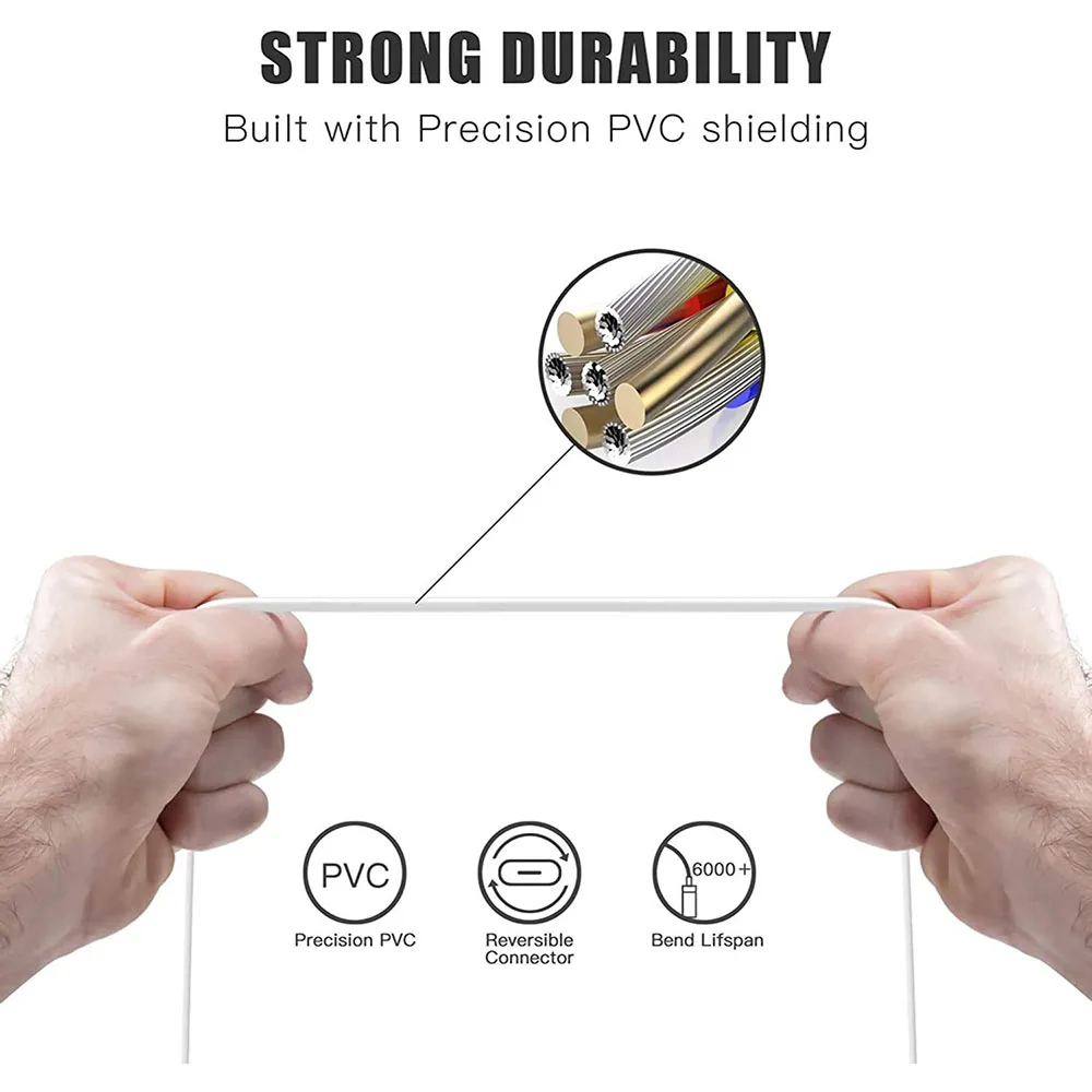 USB C 60W 100W PD Cable USB C to USB C for MacBook Air, Mac Book Pro, Type C Cord for New iPad Pro 12.9/11, Air 4/5, Mini 6