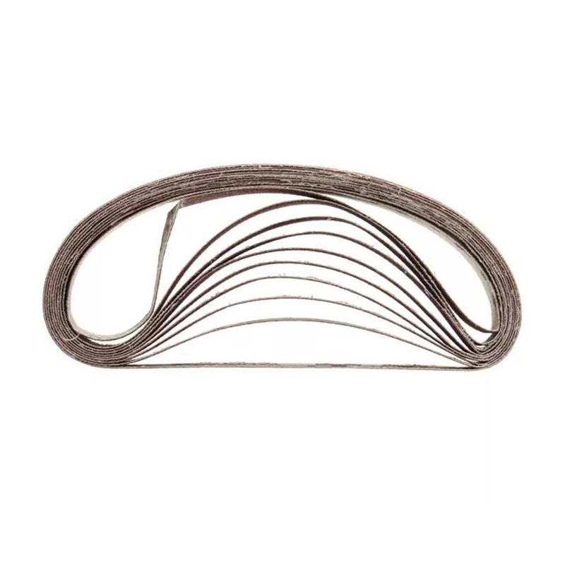 15x452mm Sanding Belt 60/80/100/120/240/400/600 Grit for M10 Sander Adapter Polishing Machine Abrasive Tools