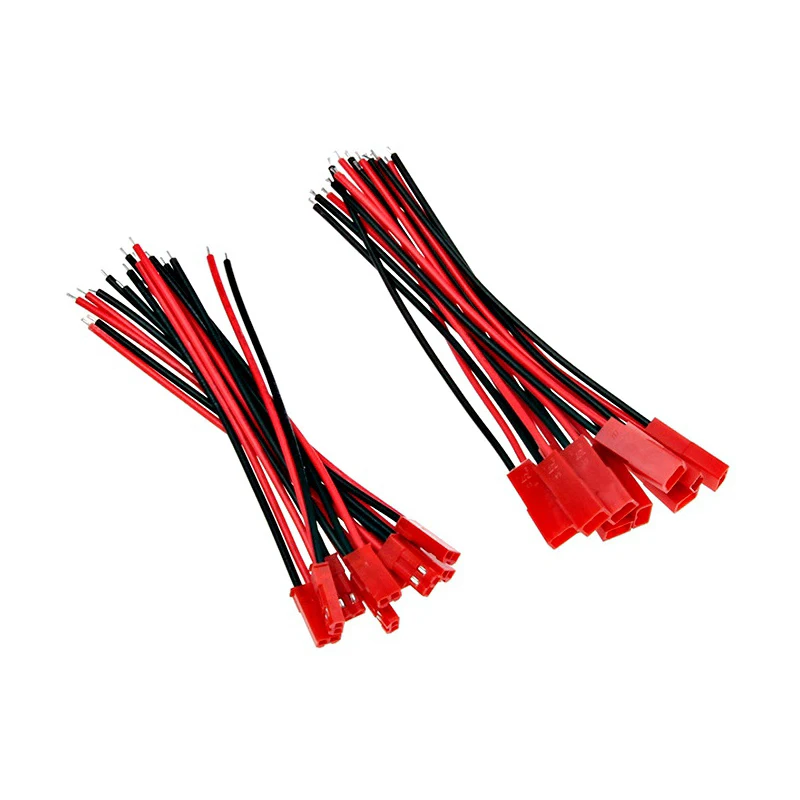 20pcs Male&Female Connector JST Plug Cable DIY 2 Pin Connectors Terminals