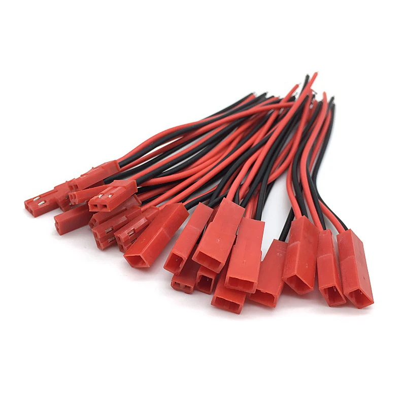 20pcs Male&Female Connector JST Plug Cable DIY 2 Pin Connectors Terminals
