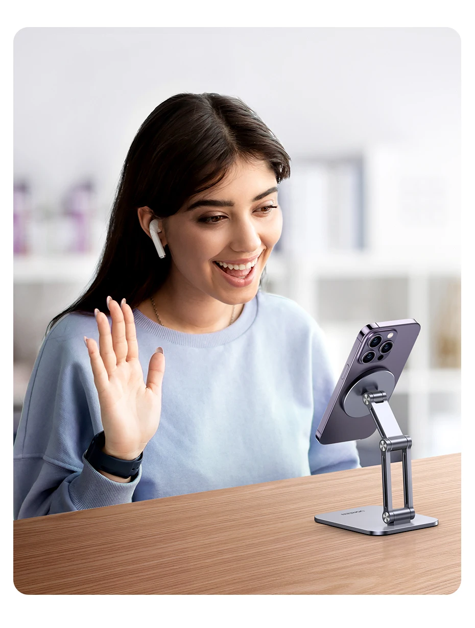 【New】UGREEN Magnetic Phone Holder Aluminum Cell Phone Stand For Magsafe iPhone 16 15 14 Pro Xiaomi Samsung Mobile Phone Holder