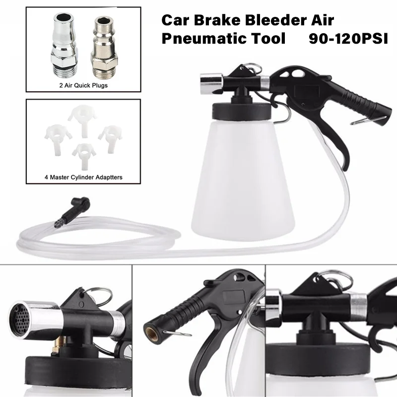 1L+0.75L Car Brake Bleeder Pump Bleeding Fluid Change Oil Kit Air Pneumatic Vacuum Tool Set Auto Repair Tools