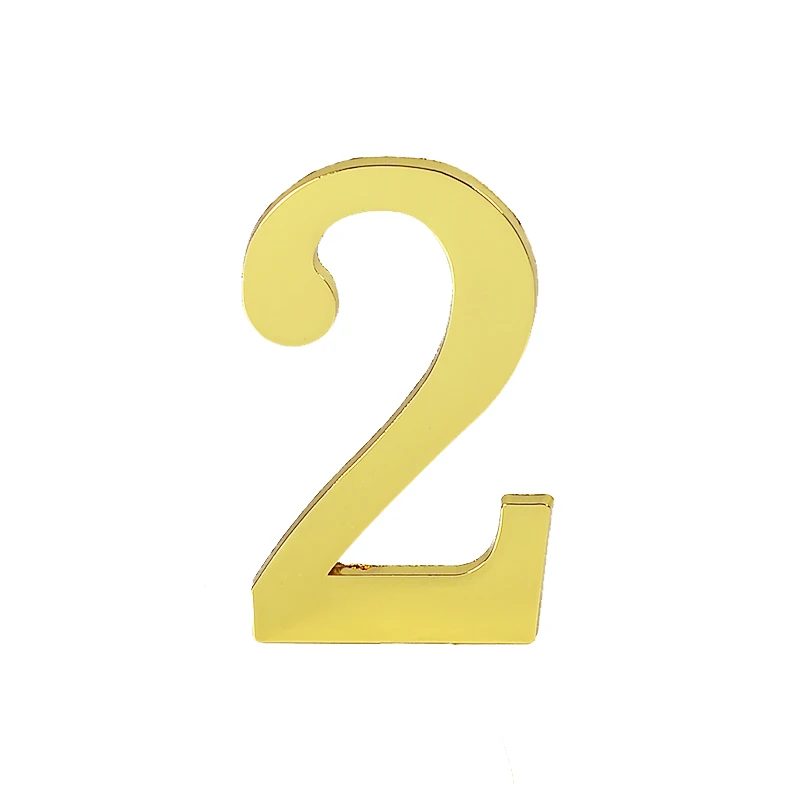 1PCS Metal Door Number with Backing Adhesive 10*6cm House Number Apartment Door Number for Outdoor Hotel Home Mail Box Label 0-9