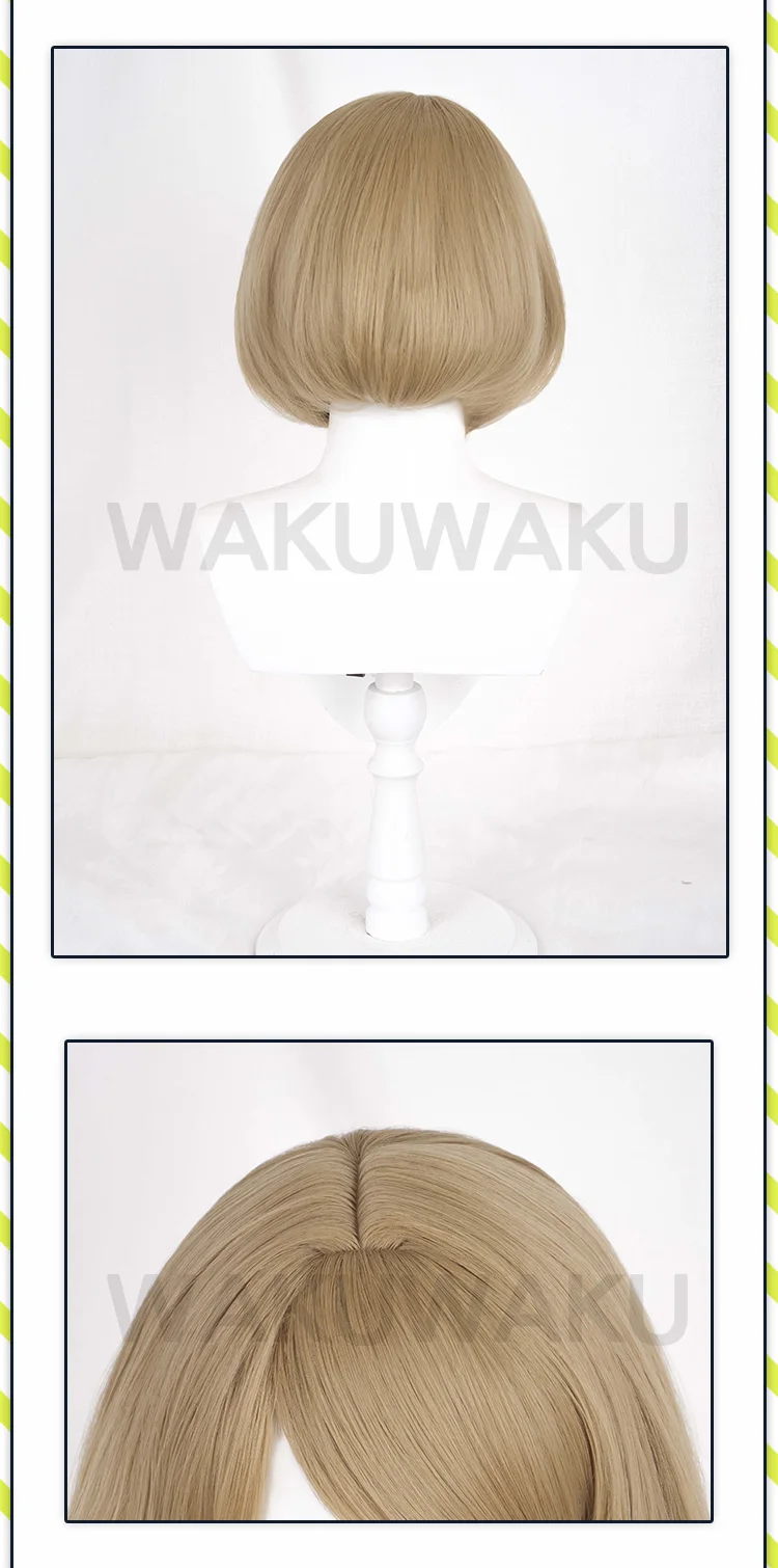 IN STOCK Ashley Grahamm Wig Game Cosplay Wig WakuWaku Ashley Grahamm Short Wig Heat Resistant Women Halloween Wig Free Wig Cap