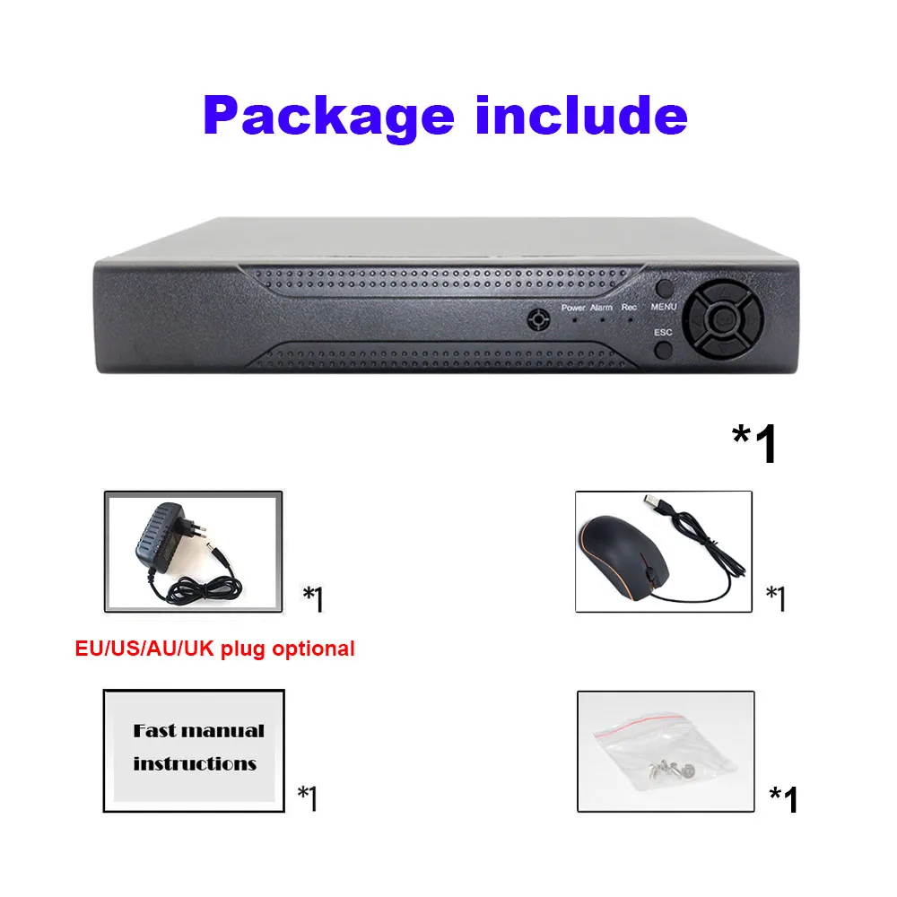 Xmeye Smart Dvr Nvr 4/8/16 Channels 5MP-N 1080P Video Surveillance Recorder Audio Over Coaxial Motion Detect For CCTV Cameras