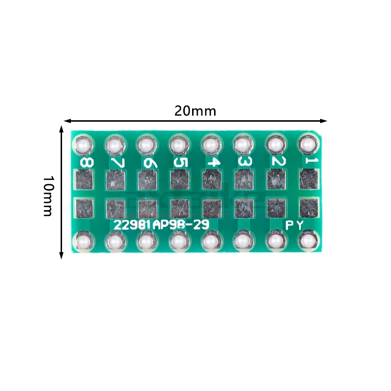 20PCS 0805 0603 0402 To DIP PCB Transfer Board DIP Pin Board Pitch Capacitance Resistance Adapter Plate Conversion Board