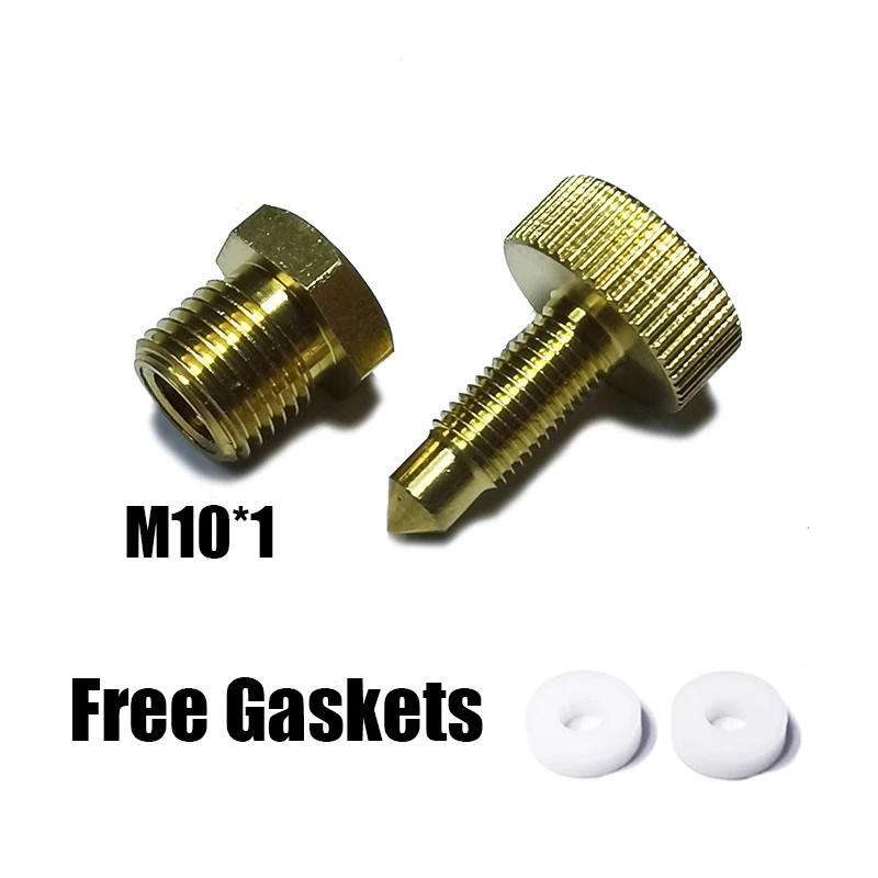 HPA High Pressure Bleed Screw Vent, M10*1 Safety Bleeder Valve 300bar 4500psi for Hand Pump Air Compressor