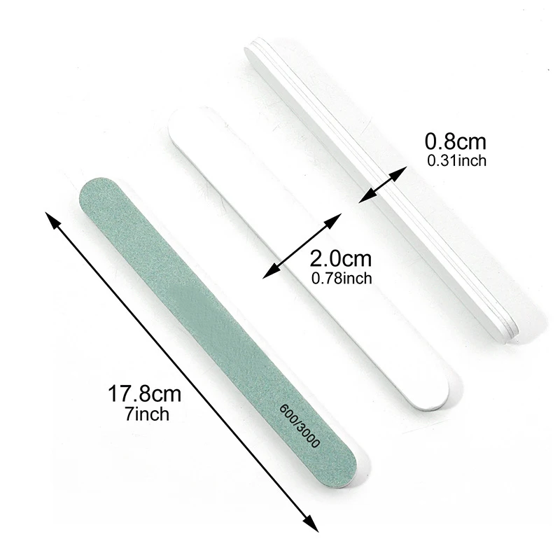 5/10 Pcs Pro Nail Files Buffer 600/3000 Grits Nail Art Sanding Buffing Manicure Pedicure Tools Set Polish Buffer Sponge Board
