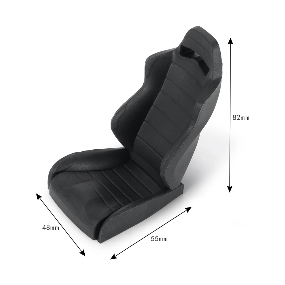 AXSPEED Simulation Rubber Driver Chair Seat & Belt for Axial Wraith 90018 90020 90031 1/10 RC Crawler Car Decoration Parts