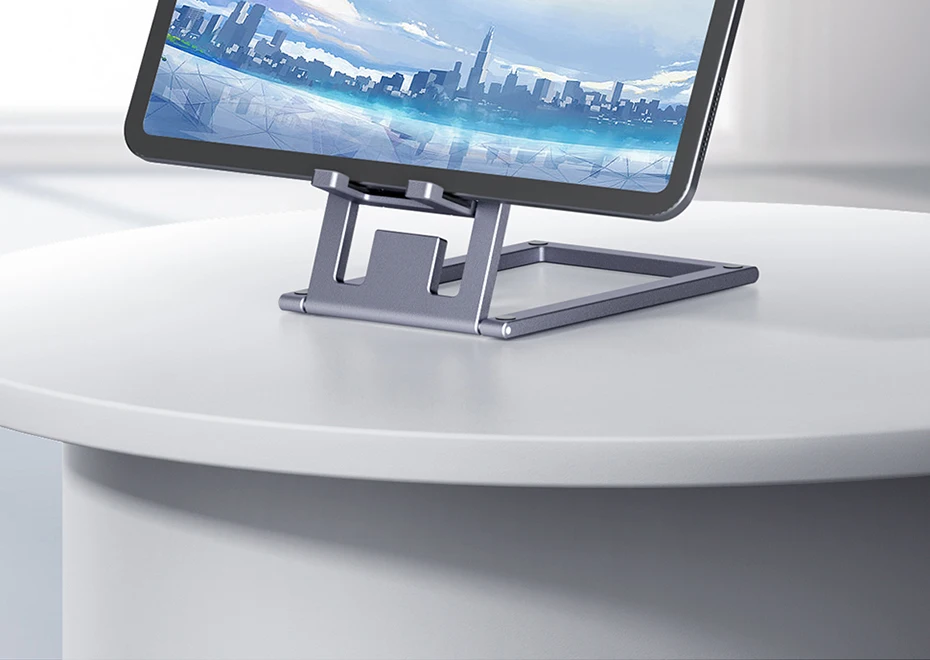 Hagibis Phone Stand Aluminum Cell Phone Adjustable Desk Phone Holder for iPhone 15/16/17 Pro Max SE Tablet Support Mount Stand
