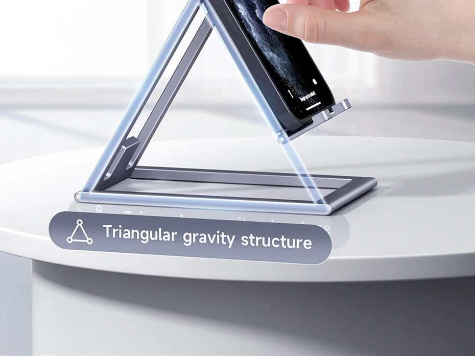 Hagibis Phone Stand Aluminum Cell Phone Adjustable Desk Phone Holder for iPhone 15/16/17 Pro Max SE Tablet Support Mount Stand