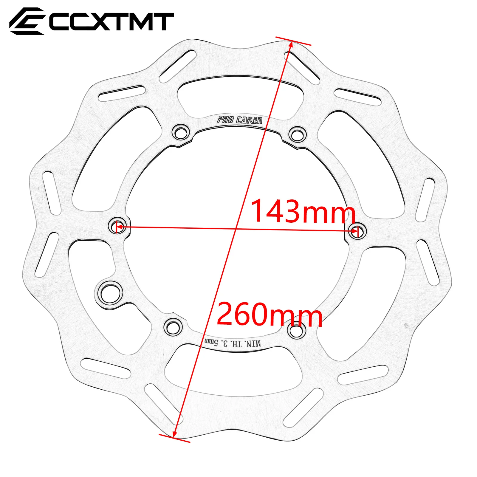 Motorcycle 260MM 220MM Front Rear Brake Disc Rotor Set For KTM SX SXF EXC EXCF XC XCF XCW 125-500 1994-2021 2022 2023 Universal