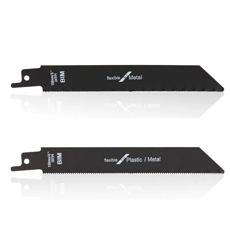 Jig Saw Blade 6 inch 24TPI/18TPI Carbide Reciprocating Saw Blade For Metal, Plastics, Aluminum Fast Cutting Tool