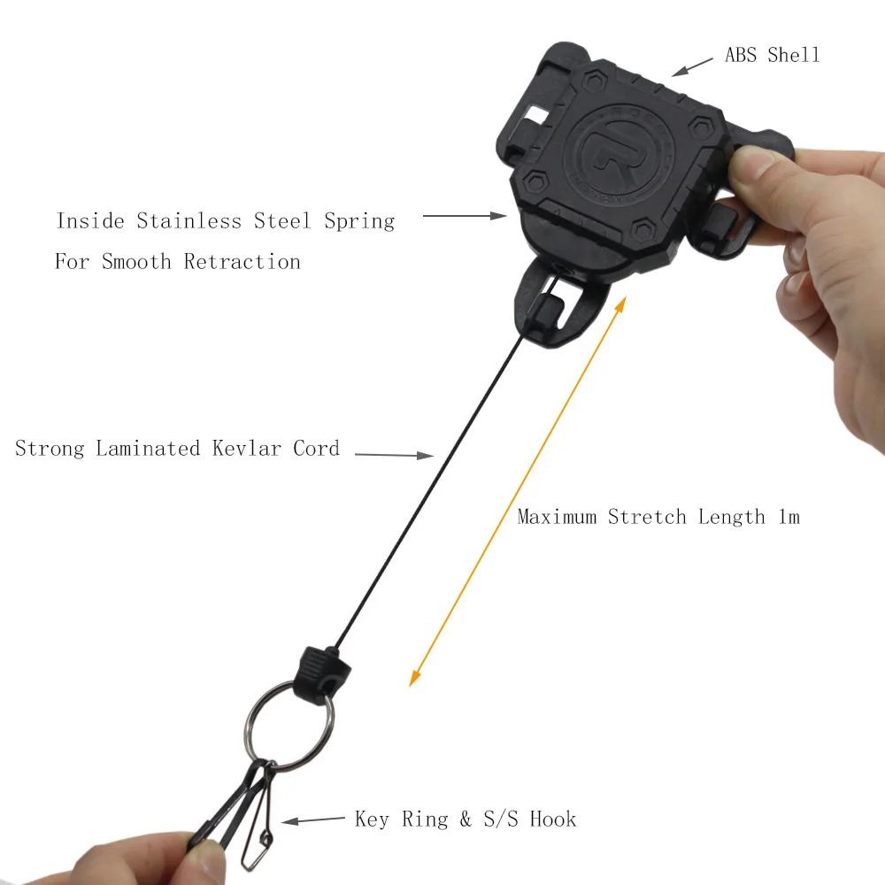 Hot Sale Multi-purpose Steel Wire Rope Keychain Gun Rope Pistol Special Safety Rope