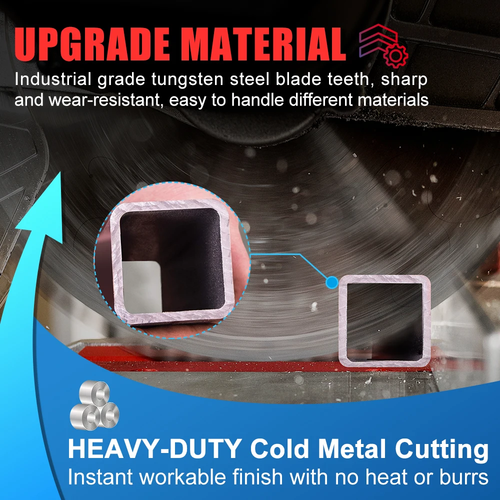 XCAN 355mm Metal Cutting Disc 66/80/90T Carbide Tipped Circular Saw Blade For Iron Steel Cutting Heavy Duty Metal Cutting Blade