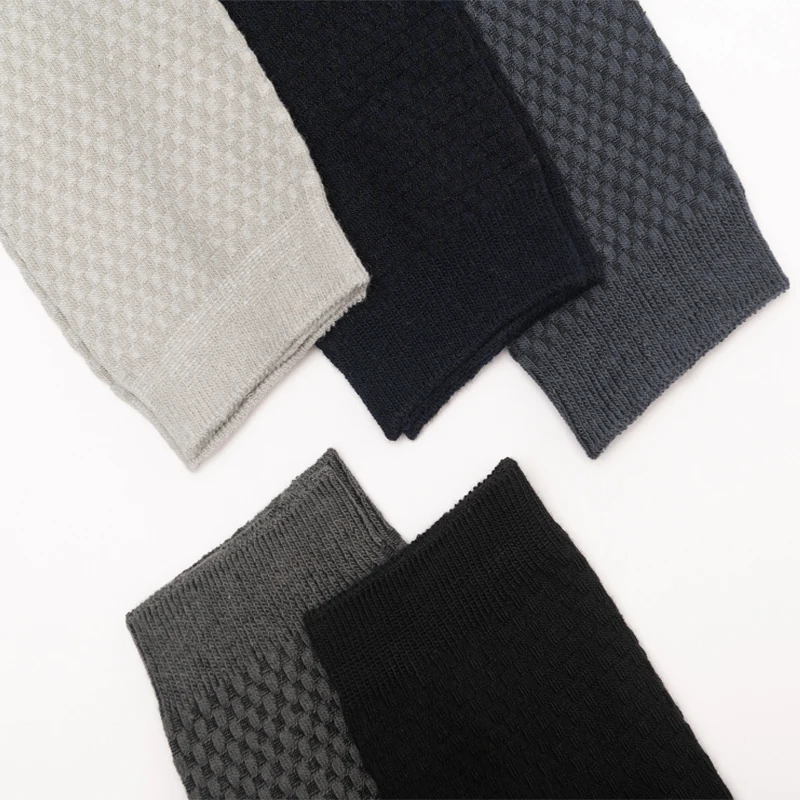 High Quality 10 Pairs/lot Men Bamboo Fiber Socks Breathable Compression Long Socks Business Casual Male Large size 38-45