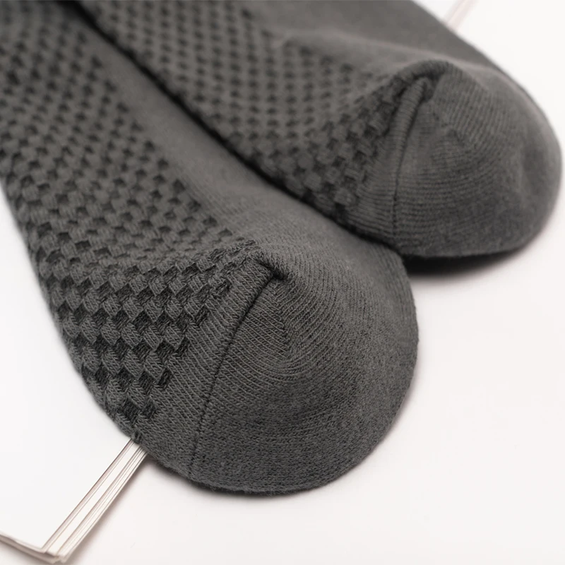 High Quality 10 Pairs/lot Men Bamboo Fiber Socks Breathable Compression Long Socks Business Casual Male Large size 38-45