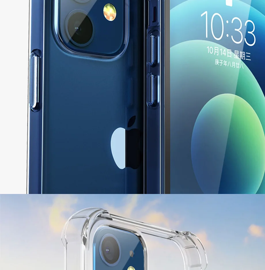 Shockproof Clear Case For iPhone 14 15 16 13 12 11 Pro Max XS Max X XR Silicon For iPhone 6 7 8 Plus SE Back Cover Phone Case