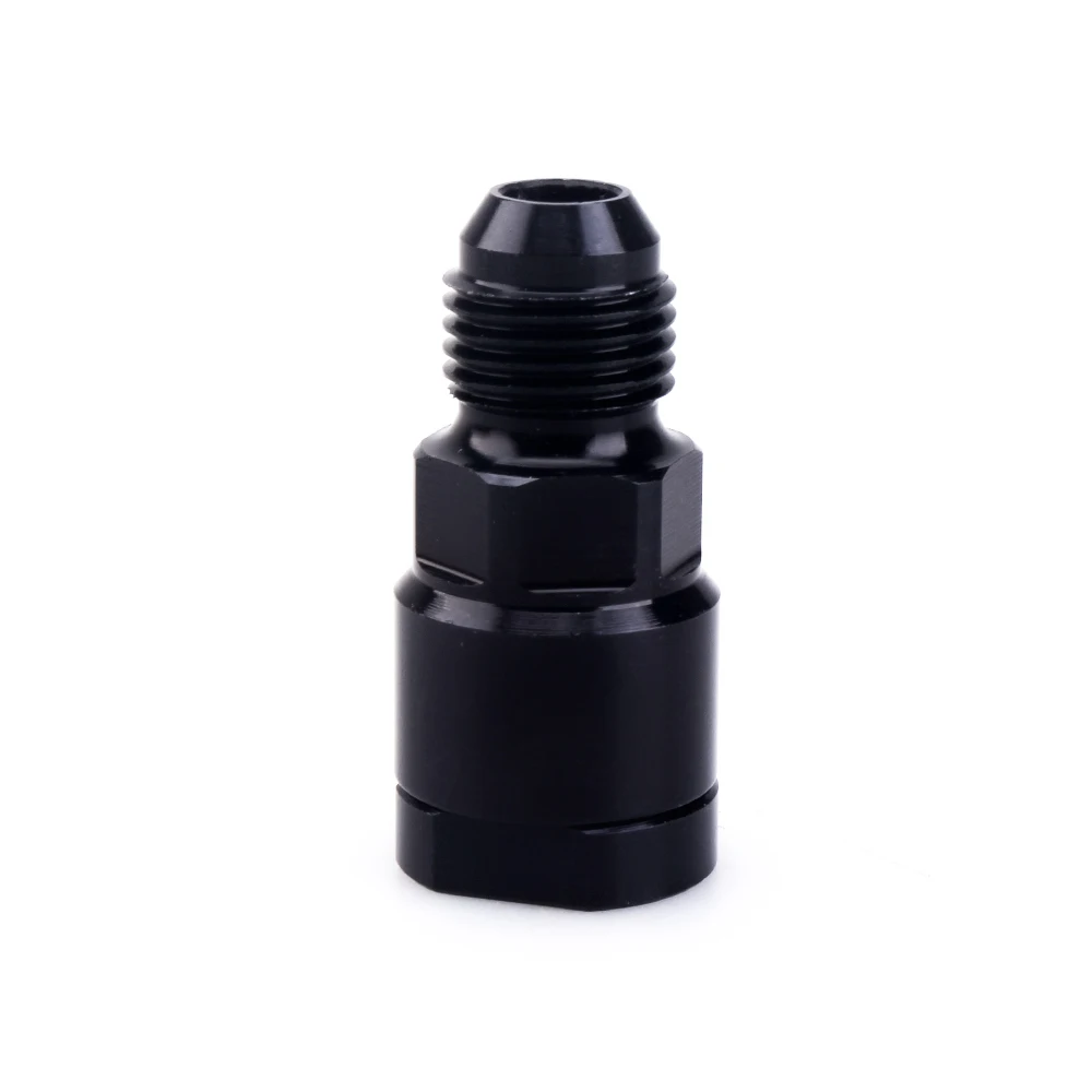 Quick Connect 6AN AN6 Male To 3/8", 5/16" AN8 8AN Quick Disconnect Male Push On EFI Fitting Adapter Aluminum Black