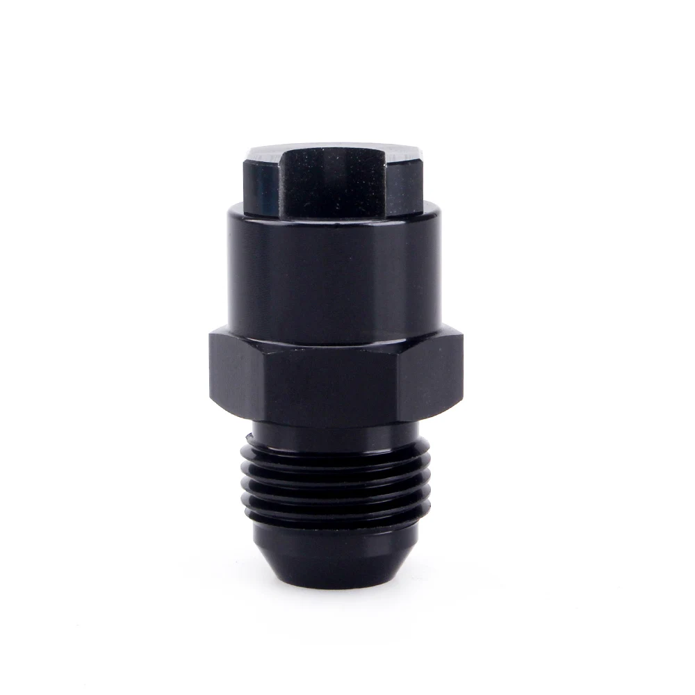 Quick Connect 6AN AN6 Male To 3/8", 5/16" AN8 8AN Quick Disconnect Male Push On EFI Fitting Adapter Aluminum Black