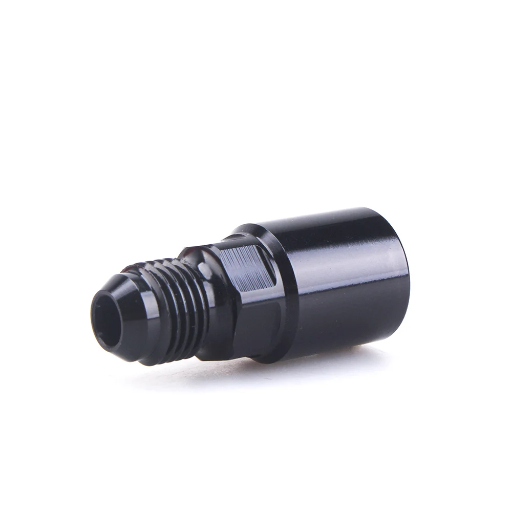 Quick Connect 6AN AN6 Male To 3/8", 5/16" AN8 8AN Quick Disconnect Male Push On EFI Fitting Adapter Aluminum Black