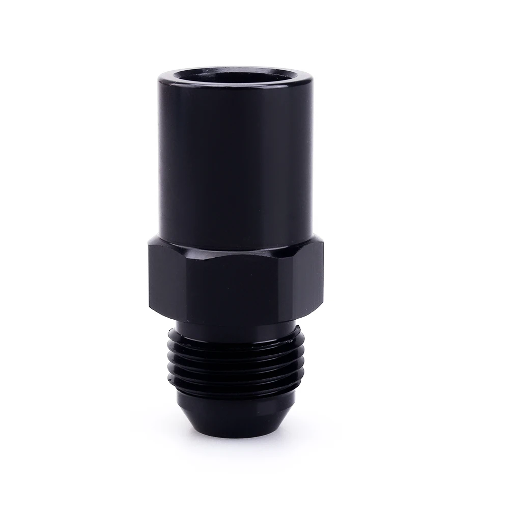 Quick Connect 6AN AN6 Male To 3/8", 5/16" AN8 8AN Quick Disconnect Male Push On EFI Fitting Adapter Aluminum Black