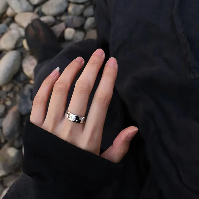 Fashion Trendy Exaggerated Ring Punk Simple Style Female Cool Design Finger Creative Women Gold Silver Color Jewelry Gift Hot
