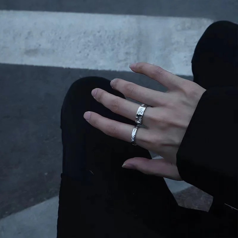 Fashion Trendy Exaggerated Ring Punk Simple Style Female Cool Design Finger Creative Women Gold Silver Color Jewelry Gift Hot